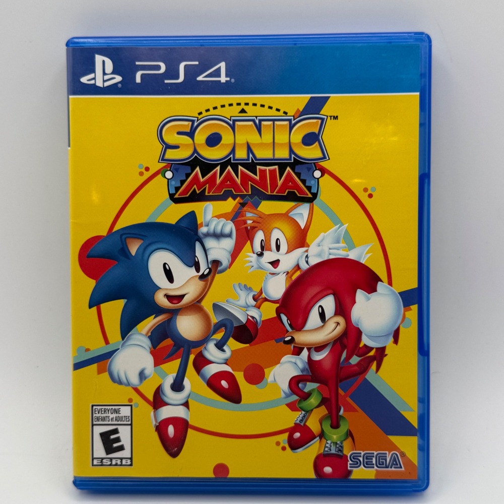 Sega Sonic Mania PS4 One Size Blue Excellent Physical Disc Case 2D Platformer